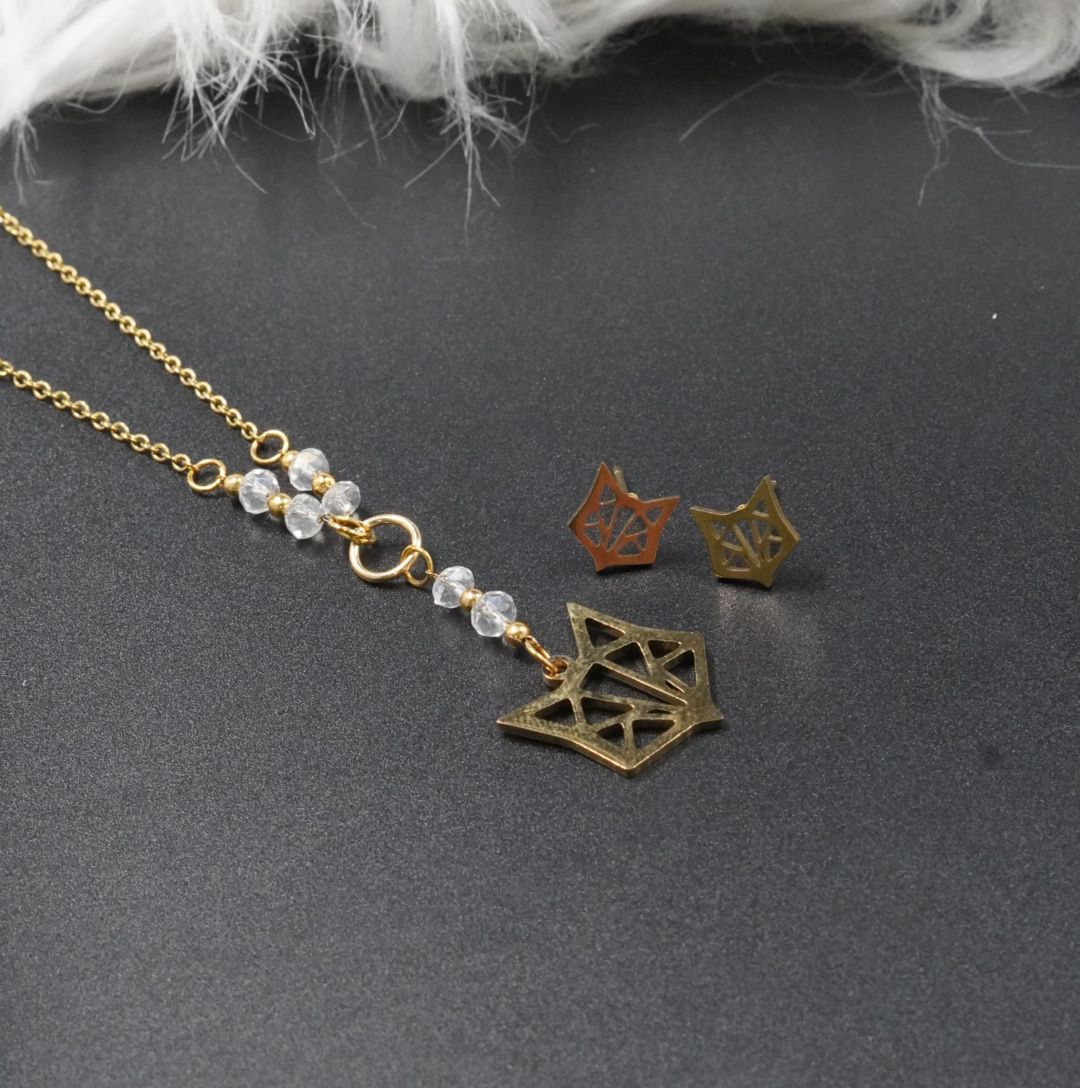 Miniatura 2 de JUEGUITO CORBATIN MURANO ZORRO BLANCO